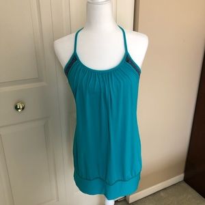 Lululemon Teal/Multi No Limits Tank Size 10